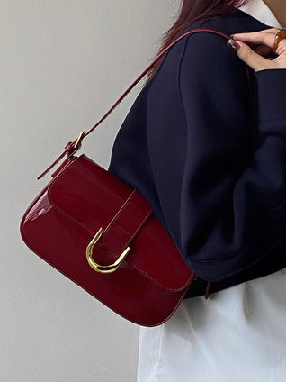 Jasmin Crimson Grace Vegan Leather Shoulder Bag