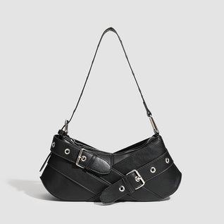 Elysian Buckle-Strap Shoulder Bag