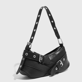 Elysian Buckle-Strap Shoulder Bag